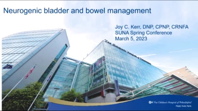 Thumbnail for Neurogenic Bladder & Bowel: An Overview in Etiology, Diagnosis, and Treatment from Gestation to Gerontology