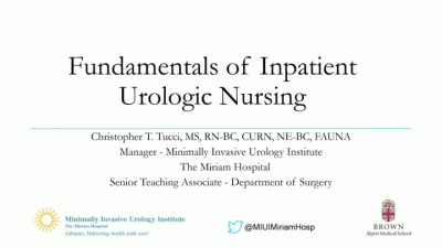 Thumbnail for Fundamentals of Inpatient Urologic Nursing