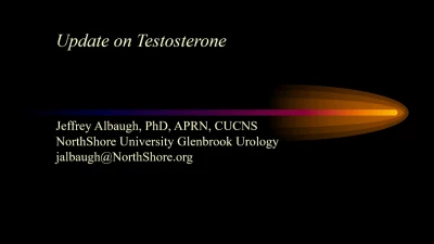 Thumbnail for Update on Testosterone