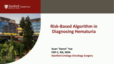 Thumbnail for Risk-Based Algorithm in Diagnosing Hematuria