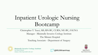 Thumbnail for Inpatient Urologic Nursing Bootcamp