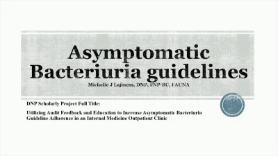 Thumbnail for Implementing Asymptomatic Bacteriuria Guidelines in Primary Care