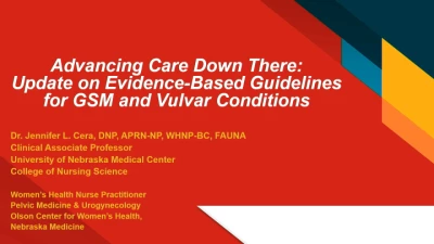 Thumbnail for Advancing Care Down There: Update on Evidence-Based Guidelines for GSM and Vulvar Conditions