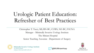 Thumbnail for Urologic Patient Education: Refresher of Best Practices