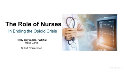 Thumbnail for The Role of Nurses in Ending the Opioid Crisis