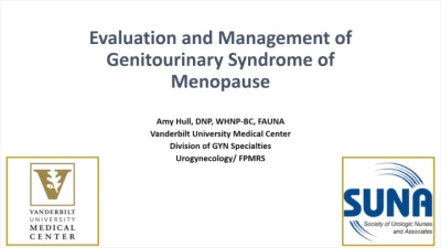 Thumbnail for Evaluation and Management of Genitourinary Syndrome of Menopause