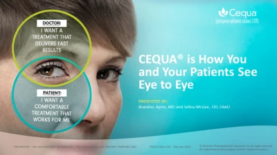 Thumbnail for PBL Live - The Dry Eye Patient in Focus - An Expert Panel Review